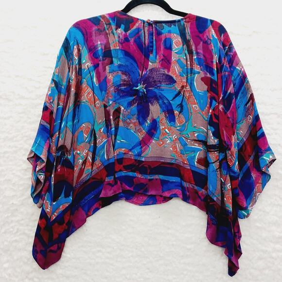 Kimono Blouse Dilemma Bold Lagenlook Y2K Whimsycore Dopamine Dressing Chic Boho - Picture 2 of 12
